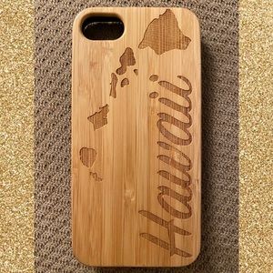 Wooden look Hawaii Engraved iPhone 7/8 Case